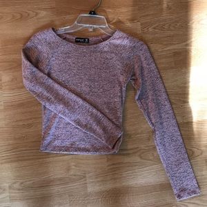 Long sleeve crop top